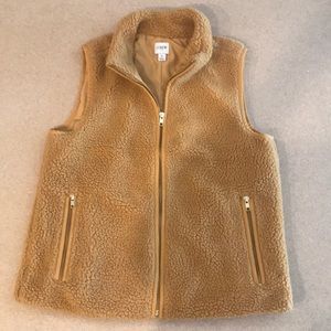 *SOLD* Like New J.Crew Sherpa vest Sz S
